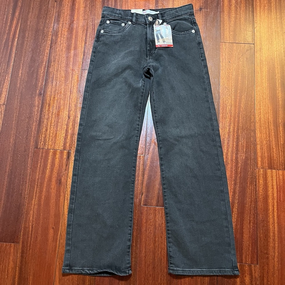 Levis Jeans Womens 14 Reg (26x28) '94 Baggy Mid Rise Loose Black Stretch NEW $44